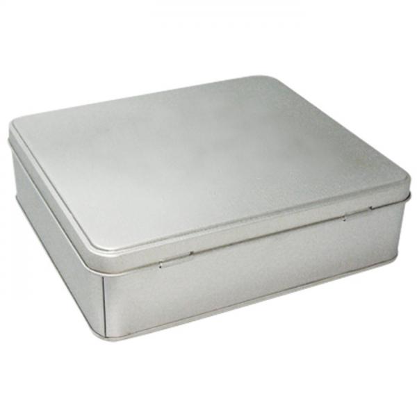 Quality Food Grade Airtight Rectangular Tin Box For Candy / Cookie / Mint for sale