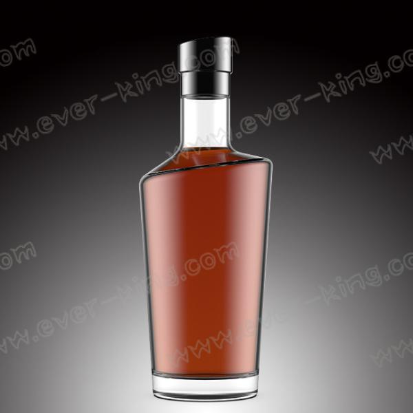 Quality OEM 1500G Luxury Decaling Whiskey Glass Bottle for sale