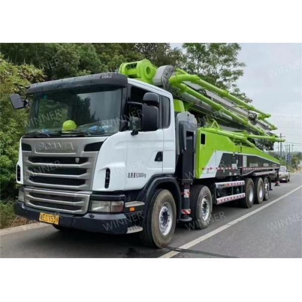 Quality 2013 Mode Used Concrete Boom Trucks 63m With Scania Chassis for sale