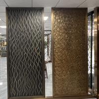 China Laser Cutting Stainless Steel Screen Partition For Door Decoration factory