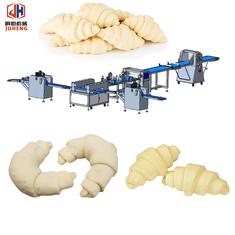 China 2KW Raw Croissant Sheeter Machine Frozen Croissant Maker Forming Equipment factory
