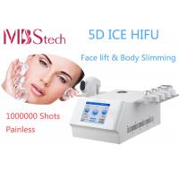 China Two Handles Skin Tighten Painless ICE 5D Hifu Machine factory
