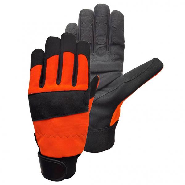 Quality Hysafety CAT III EN 388 2016 Chainsaw Safety Gloves Rope Climbing Gloves for sale