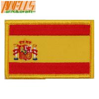 China Spain Flag Patch Sew-On Morale Tactical Travel Patches Spanish  Flag Military Embroidered Tactical Patch Morale Shoulder factory