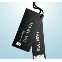Quality dyed black paper hangtag lable for sale