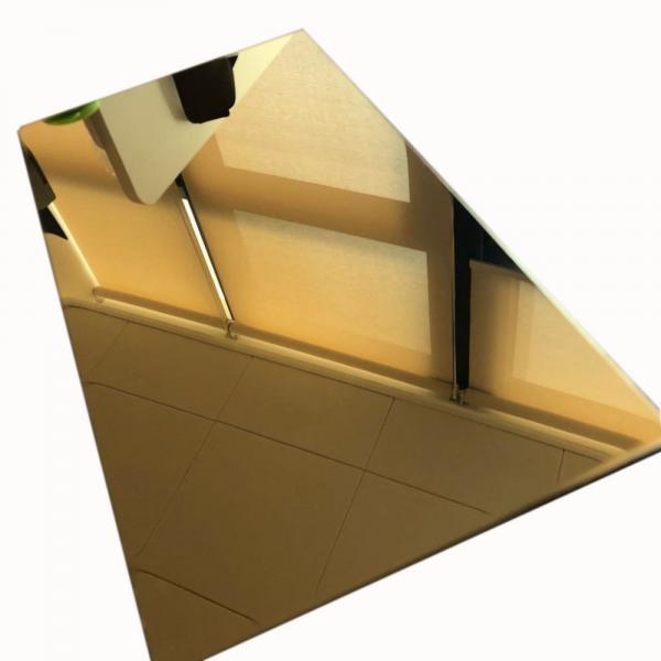 Quality 8K Gold Mirror Decorative Stainless Steel Sheet 201 202 304 316 OEM for sale