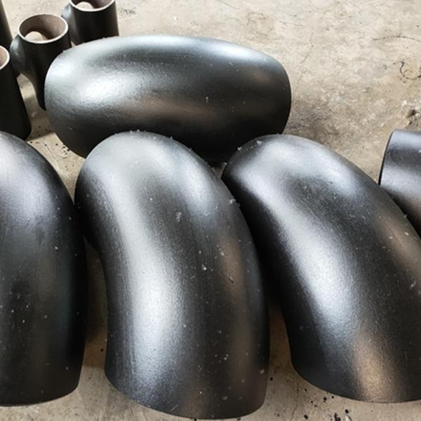 Quality WPL6 Carbon Steel Pipe Fittings Butt Weld 90 Degree LR Elbow Seamless Sch80 for sale