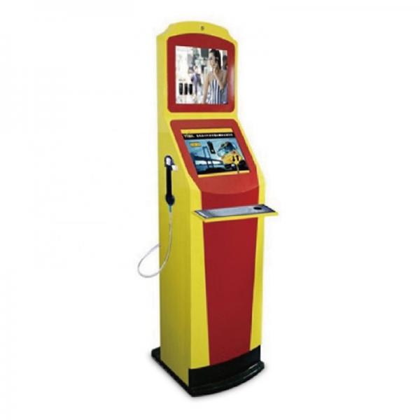 Quality Two Screen Lottery Selfcheck Outdoor Information Kiosk With Microphone for sale