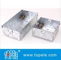 China 2 Inch x4 Inch / US Standard Pre-Galvanized Steel Switch Device Rectangular Conduit Boxes / Electrical Conduit Boxes factory