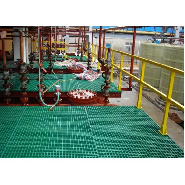 Quality Heavy Duty FRP Plastic Floor Grating For Work Platform Smooth Surface for sale