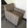 China Hotel wooden fabric upholstery lounge chair ,hotel sofa,single sofa LC-0021 factory