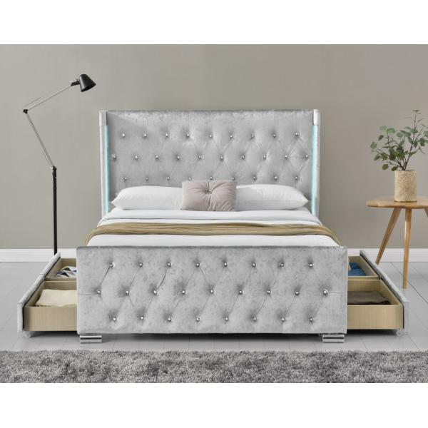 Quality Double Size Upholstered Platform Bed Frame for sale