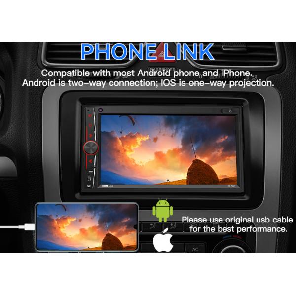 Quality MirrorLink 7 Inch Double Din Radio Android Mp5 Player For Car Multimedia Fm Tf for sale