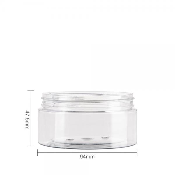 Quality Clear Round Wide Mouth Plastic Jars Private Logo 200ml Cosmetic Jars for sale