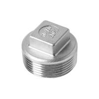 China Square Plug Thread Square Plug Screw Pipe Head Fittings NPT BSP Stainless Steel 201 304 for sale