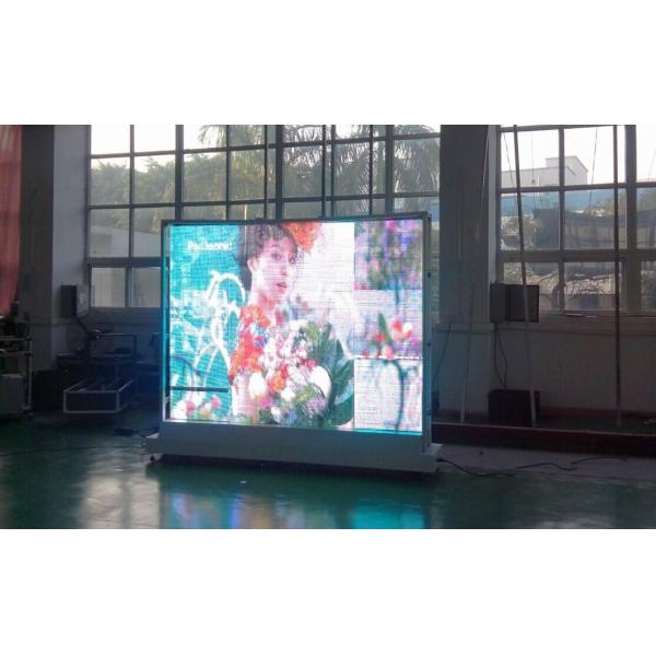 Quality P10 Transparent Indoor Led Display Glass Screens For Glass Building Advertising for sale