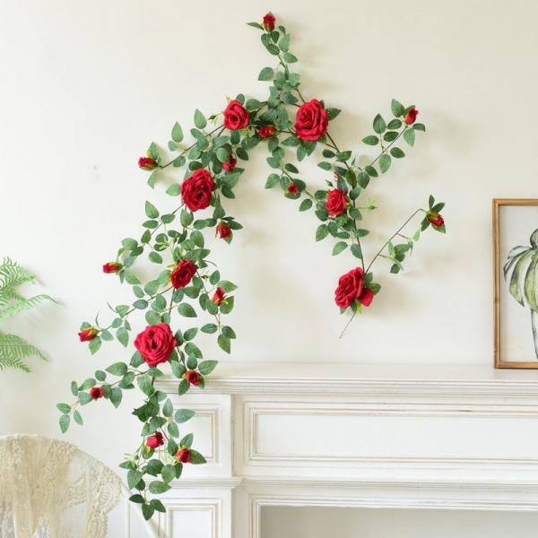 Quality Simulated Rose Vines Fake Flower Bouquet For Birthday Arrangements for sale