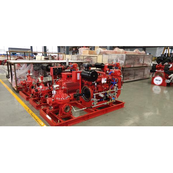 Quality Horizontal End Suction Electric Motor Driven Fire Pump 68.2M3/H 60m UL FM NFPA20 for sale