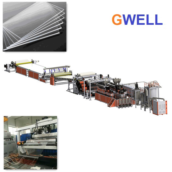 Quality MS Transparent Sheet Production Machine MS Board Extrusion Line Single Screw Extruder for sale
