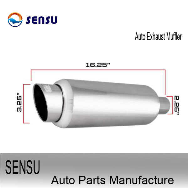 Quality Silver SS201 Stainless Steel Exhaust Mufflers For Toyota Samples Avaliable for sale