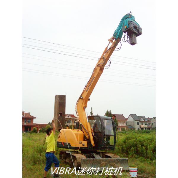 Quality High Speed Mini Excavator Pile Driver 117KN Centrifugal Force Easy Maintenance for sale