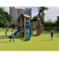 China LLDPE 304 Stainless Kids Playground Slide Attractive Children factory