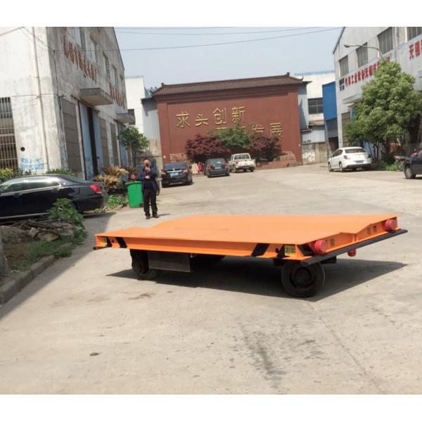 Quality Without Rail Motorized Transfer Trolley 20 Ton Battery Transfer Cart For Material Transport for sale