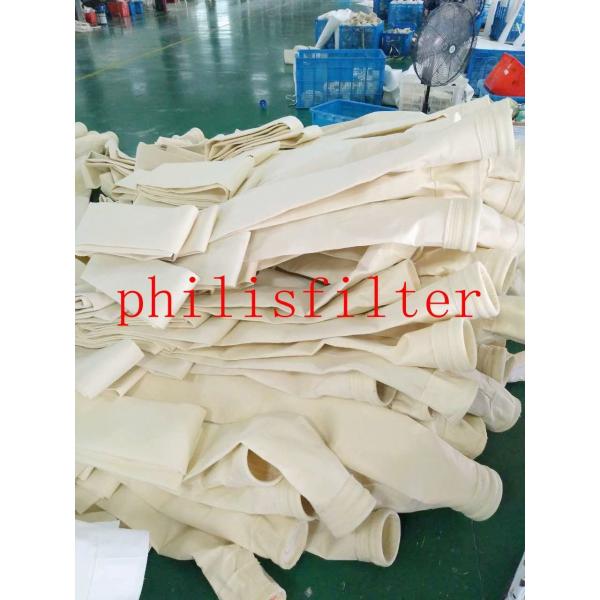 Quality Polyimide P84 Antistatic Filter Bag 1x1x1m with PTFE Yarn for sale