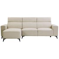 Quality Durable Breathable L Shaped Fabric Couch , Antiwear Contemporary Fabric Corner for sale