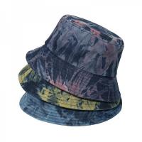 China 2022 Distressed Cowboy Fisherman Hat Hip Hop Tie Dye Bucket Hat for sale