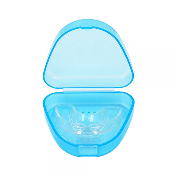 Quality Transparent Blue Dental Denture Box Non Toxic PP Material For Mouthguard for sale