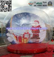 China Festival Christmas Snow Inflatable Bubble Ball Tent Clear Dome Tent , Portable factory