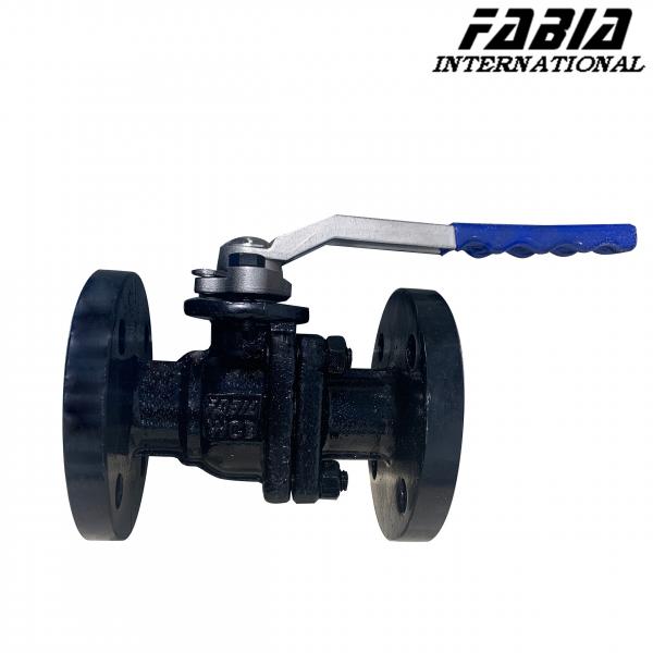 Quality Manual 2-Piece Dn25 Ball Valve Carbon Steel Flange Corrosion Resistant for sale
