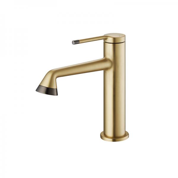 Quality Gold Basin Mixer Faucet Brass Single Lever Lavatory Faucet for sale