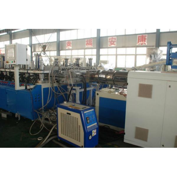 Quality PVC Wood Plastic Composite Extrusion Line With Emboss Machine for sale
