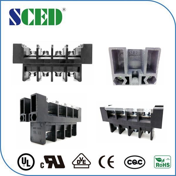 Quality Pitch 21mm Feed Through Terminal Block Electric Terminal Connector for sale