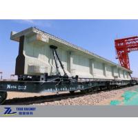 Quality Flat Rail Freight Car Carrying 85t Load Concrete Bridge Beam 50km/H for sale