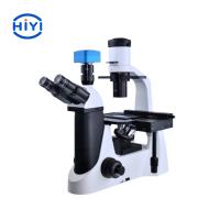 China PD100 Three Eye Observation Tube Inverted Biological Microscope 30 Degree Tilt 360 Degree Rotation factory