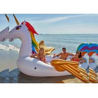 China Inflatable Island Float Adult Water Toy 6 Person Inflatable Unicorn Pool Float factory