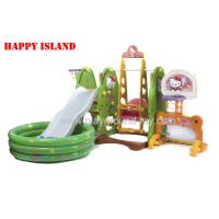 China Colorful  Playground Kids Toys  With Ball Pool , Football Gate , Baby Swing factory