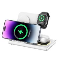 Quality Fast Foldable 3 In 1 Wireless Charger 15W For Phone Watch Earphone for sale