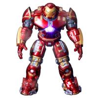 China Custom Iron Hero Hulkbuster Armor Man Joints Movable Dolls Mark With LED Light PVC Action Figure Toy factory