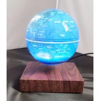 China NEW hotsale wooden base magnetic floating levitate globe with lighting change colorful gift for sale