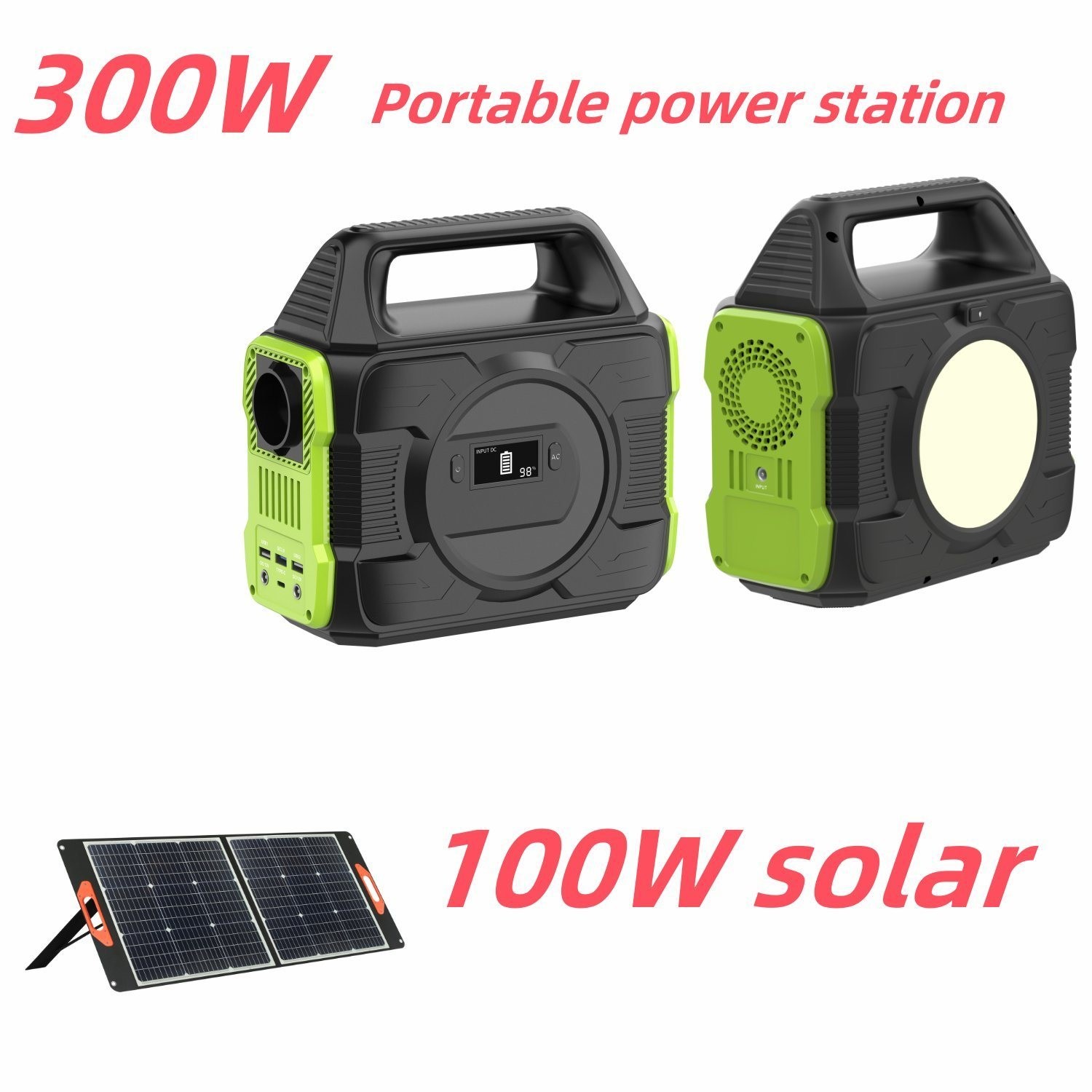 China 300W Smart Solar Generator Mobile Charger Lithium RV Battery Solar Portable Power Bank Station factory