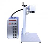 China CE 1064nm Fiber Laser Marking Machine , 50watt Commercial Laser Engraver factory