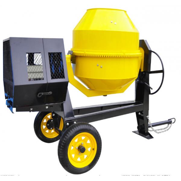 Quality Cylinder Type Gasoline Cement Mixer Semi Dry 350L Gas Powered Cement Mixer for sale