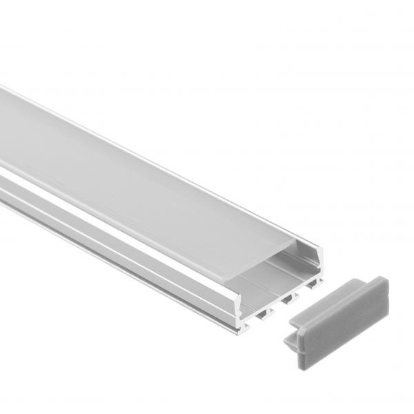 Quality Aluminum Alloy Surface Mounted LED Profile 6063 T5 26*10mm For Strip Light for sale