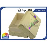 China Glitter Powder Cardboard Paper Gift Box Three Pieces With Window OEM / ODM factory