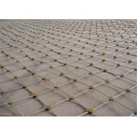 China Stainless Steel Safety Wire Mesh Net For Slope Fall Protection ISO9001 Listed for sale
