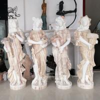 China Four Seasons Marble Statues Life Size Greek Sculpture Handcarved Garden Decoration factory